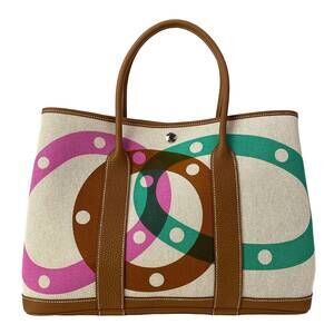 Hermès Garden Party PM Tote Bag H085689CKAC Beige Gold Multi Toile H Negonda